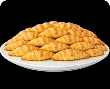 Mini Croissants Recheados